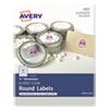 Avery(R) Printable Self-Adhesive Permanent 3/4" Round ID Labels