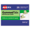 Avery(R) Write-On Gummed Index Tabs