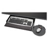 Kelly Computer Supply Under Desk Keyboard Tray with Oval Mouse Platform, Black