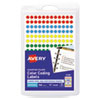 Avery(R) Handwrite Only Self-Adhesive Removable Round Color-Coding Labels
