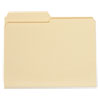 Top Tab Manila File Folders, 1/2-Cut Tabs: Assorted, Letter Size, 0.75" Expansion, Manila, 100/Box