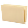 Deluxe Reinforced End Tab Folders, Straight Tabs, Legal Size, 0.75" Expansion, Manila, 100/Box