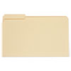 Top Tab File Folders, 1/3-Cut Tabs: Assorted, Legal Size, 0.75" Expansion, Manila, 100/Box