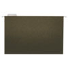 Hanging File Folders, Legal Size, 1/5-Cut Tab, Standard Green, 25/Box
