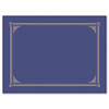 Certificate/Document Cover, 12 1/2 x 9 3/4, Metallic Blue, 6/Pack