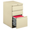 Efficiencies Mobile Pedestal File with One File/Two Box Drawers, 22-7/8d, Putty