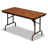 Premium Wood Laminate Folding Table, Rectangular, 96w x 30d x 29h, Oak