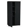OfficeWorks Resin Storage Cabinet, 33w x 18d x 66h, Black