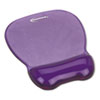 Mouse Pad with Gel Wrist Rest, 8.25 x 9.62, Purple