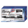 Intensity Advanced Dry Erase Marker, Tank-Style, Broad Chisel Tip, Black, Dozen