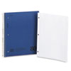 DuraPress Cover Notebook, College Rule, 8 1/2 x 11, White, 80 Sheets