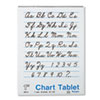 Chart Tablets w/Cursive Cover, Ruled, 24 x 32, White, 25 Sheets