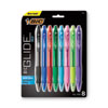 GLIDE Bold Ballpoint Pen, Retractable, Bold 1.6 mm, Assorted Ink and Barrel Colors, 8/Pack