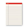 Colored Perforated Ruled Writing Pads, Wide/Legal Rule, 50 Ivory 8.5 x 11 Sheets, Dozen