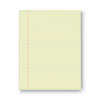 Glue Top Pads, Narrow Rule, 50 Canary-Yellow 8.5 x 11 Sheets, Dozen