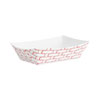 Paper Food Baskets, 0.25 lb Capacity, 2.69 x 1.05 x 4, Red/White, 1,000/Carton