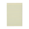 Recycled Self-Stick Note Pads, Lined, 4 x 6, Yellow, 100-Sheet, 12/Pack