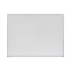 Dry Erase Board, Melamine, 48 x 36, Satin-Finished Aluminum Frame