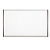 Magnetic Dry-Erase Board, Steel, 18 x 30, White Surface, Silver Aluminum Frame