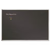 Porcelain Black Chalkboard w/Aluminum Frame, 48 x 36, Silver