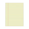 Glue Top Pads, Wide/Legal Rule, 50 Canary-Yellow 8.5 x 11 Sheets, Dozen
