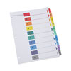 Deluxe Table of Contents Dividers for Printers, 10-Tab, 1 to 10; Table Of Contents, 11 x 8.5, White, 6 Sets