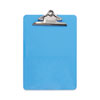 Plastic Clipboard with High Capacity Clip, 1.25" Clip Capacity, Holds 8.5 x 11 Sheets, Translucent Blue
