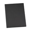 Two-Pocket Portfolio, Embossed Leather Grain Paper, 11 x 8.5, Black, 25/Box