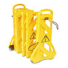 Mobile Plastic Safety Barrier, 13 ft. x 40 in., Yellow