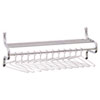Safco(R) Chrome-Plated Shelf Rack with Hangers