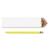 Col-Erase Pencil w/Eraser, Yellow Lead, Yellow, Dozen
