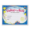 Student of the Week Certificates, 8-1/2 x 11, White Border, 30/Pack