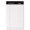 Docket Ruled Perforated Pads, Legal/Wide, 5 x 8, White, 50 Sheets, Dozen