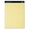 Docket Ruled Perforated Pads, 8 1/2 x 11 3/4, Canary, 50 Sheets, Dozen