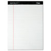 Docket Ruled Perforated Pads, 8 1/2 x 11 3/4, White, 50 Sheets, Dozen