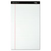 Docket Ruled Perforated Pads, 8 1/2 x 14, White, 50 Sheets, Dozen