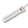 SUPER7TEL15 Surge Suppressor, 7 Outlets, 15 ft Cord, 2520 Joules, Light Gray