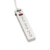 TLM606HJ Surge Suppressor, 6 Outlets, 6 ft Cord, 1340 Joules, Light Gray