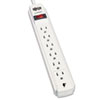TLP604 Surge Suppressor, 6 Outlets, 4 ft Cord, 790 Joules, Light Gray