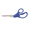 Preferred Line Stainless Steel Scissors, 8" Bent, Blue