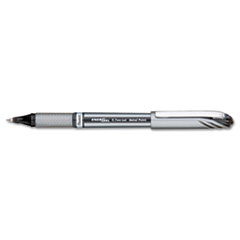 EnerGel NV Gel Pen, Stick, Medium 0.7 mm, Black Ink, Gray/Black Barrel, Dozen