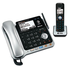 AT&T(R) TL86109 Two-Line DECT 6.0 Phone System with Bluetooth(R) and Digital Answering System