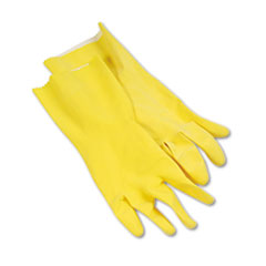 Boardwalk(R) Flock-Lined Latex Cleaning Gloves