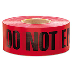 Empire Do Not Enter Barricade Tape, 3" x 1000 ft, "Do Not Enter" Text, Red/Black