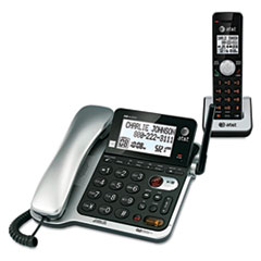 AT&T(R) CL84102 DECT 6.0 Corded and Cordless Telephone Answering System