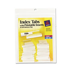 Avery(R) Insertable Index Tabs with Printable Inserts