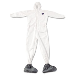 DuPont(R) Tyvek(R) Elastic-Cuff Hooded Coveralls With Attached Boots