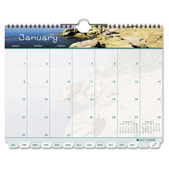 Day-Timer(R) Coastlines(R) Tabbed Wall Calendar