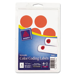 Avery(R) Printable Self-Adhesive Removable Color-Coding Labels