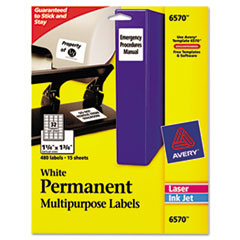 Avery(R) Permanent ID Labels
